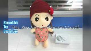 봉제 인형용 녹음 가능한 사운드 박스